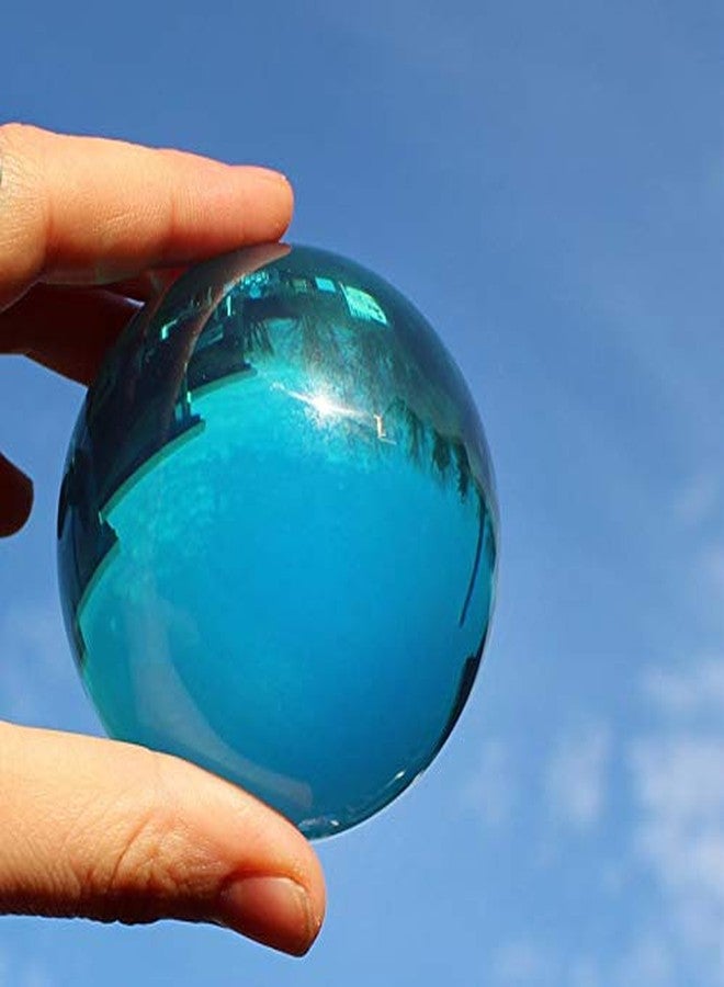 DSJUGGLING Aqua Acrylic Contact Juggling Ball - 76mm (3 Inches) -Blue - Image 1
